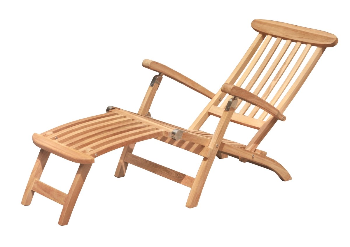 Teakhouten Deckchair met salontafel - Hover