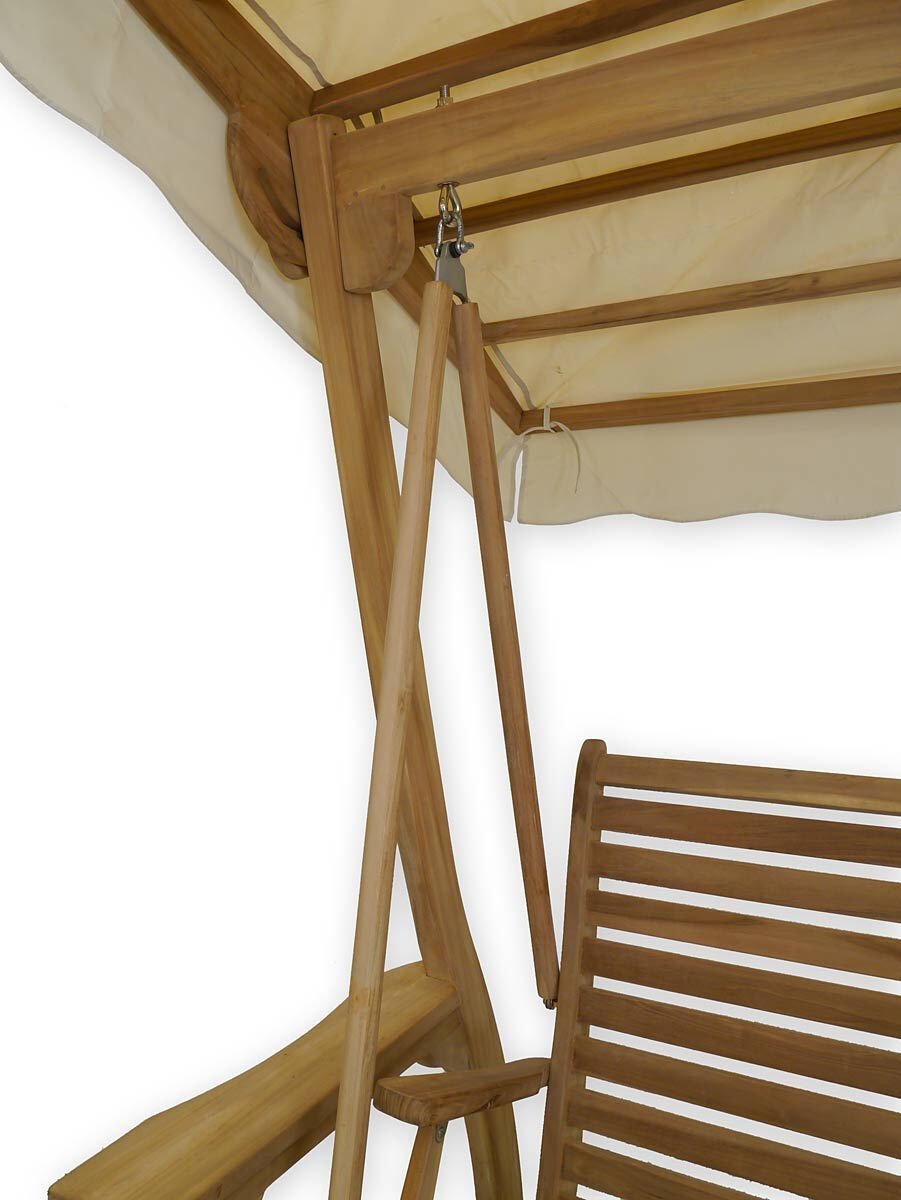 Teak Schommelbank | 3 a 4 zits 150 breed  - SB 044 - 150 - Hover