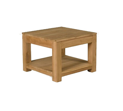 Dico - Teakhouten bijzettafel 60x60x45 met lade - Hover