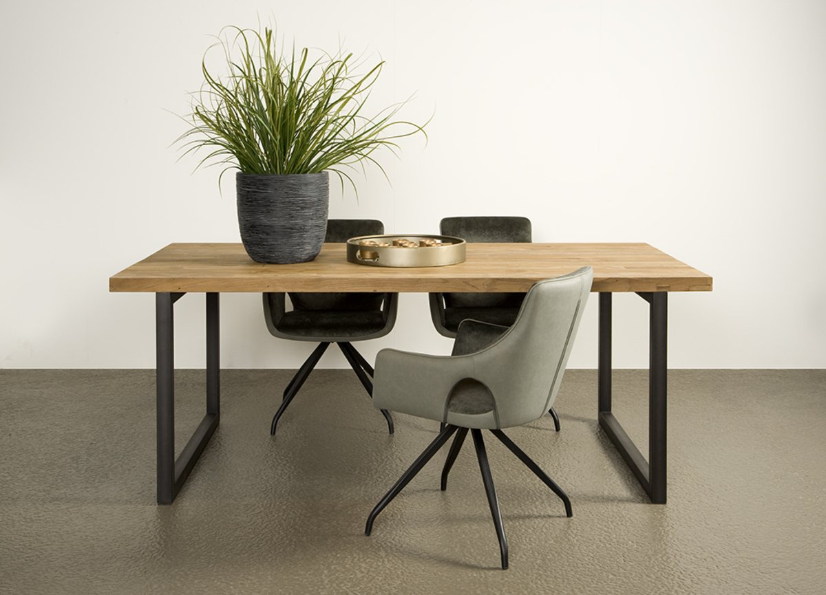 Lucca Eettafel | Metalen Poten | 180x90 - TWR-FI0021 - Hover