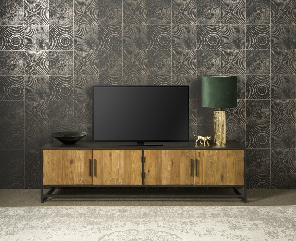 Felino - TV stand 4 drs. 200x45x53 - TWR-FI0042 - Hover