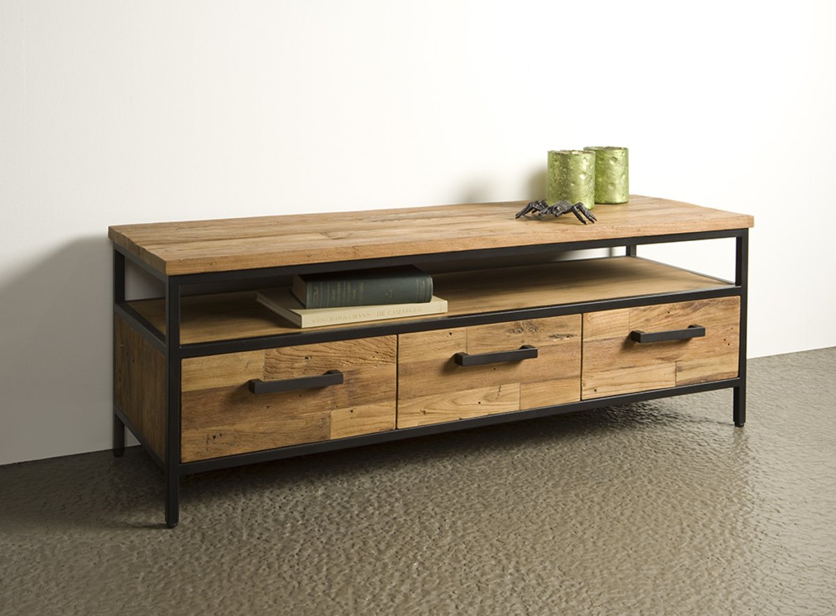Livorno - TV stand 3 drws. - 130 - TWR-FI0103 - Hover