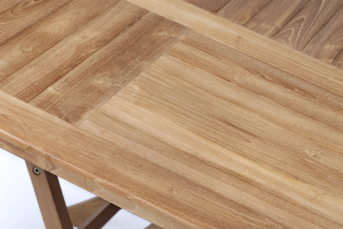 Teak Tuintafel inklapbaar | 120 x 120 x 75 - Hover