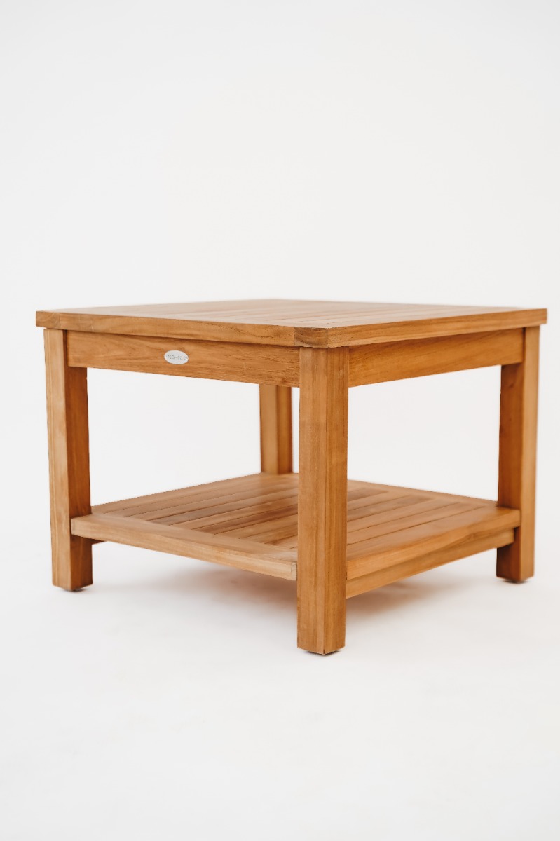 Teak Tuin Bijzettafel Salontafel 60x60x45 - Hover