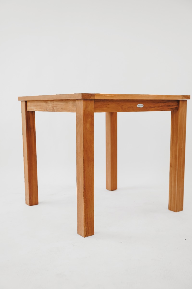 Teakhouten Tuintafel – 80x80 massief Teak - Hover