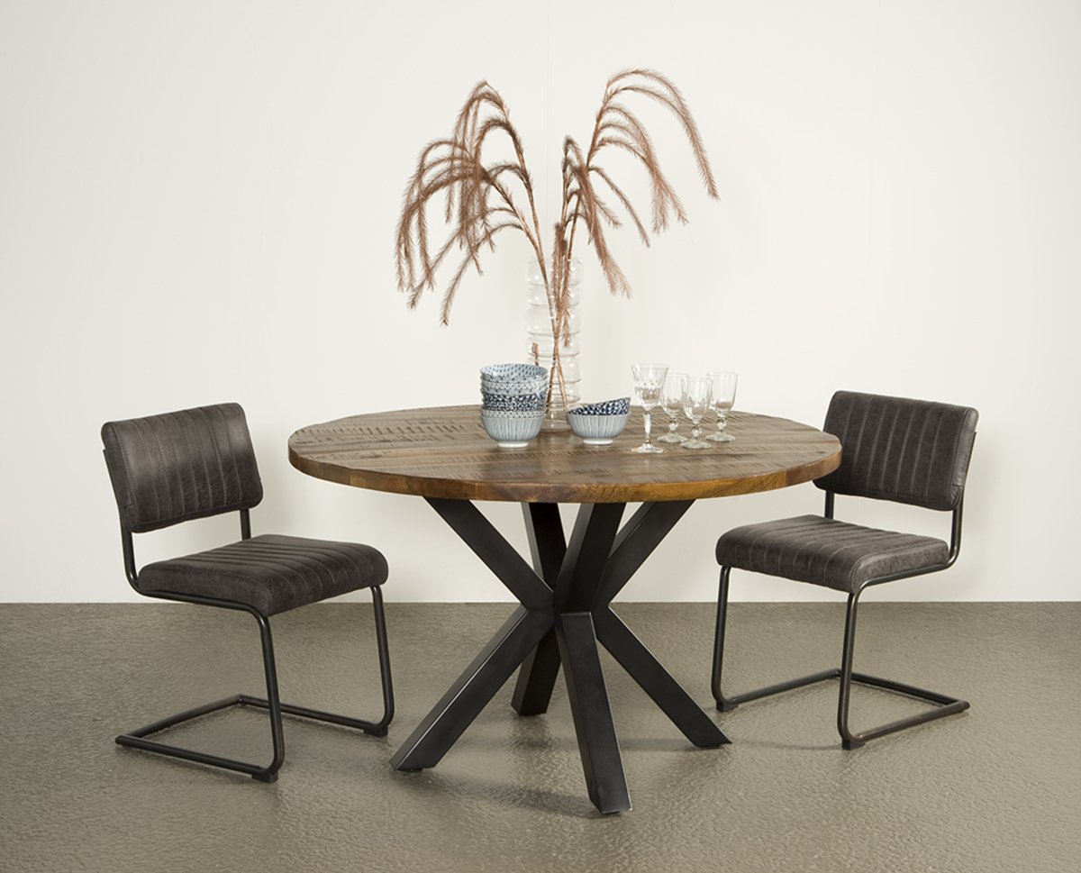 Basto | Ronde Mango Eettafel  | 130 - TWR-IF1090B - Hover