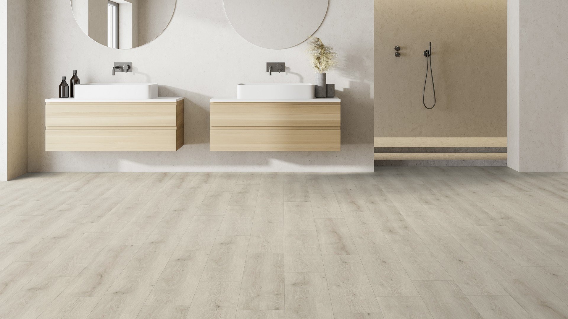 Bobeau Mantaro klik PVC 23x153cm - Fossil - Hover