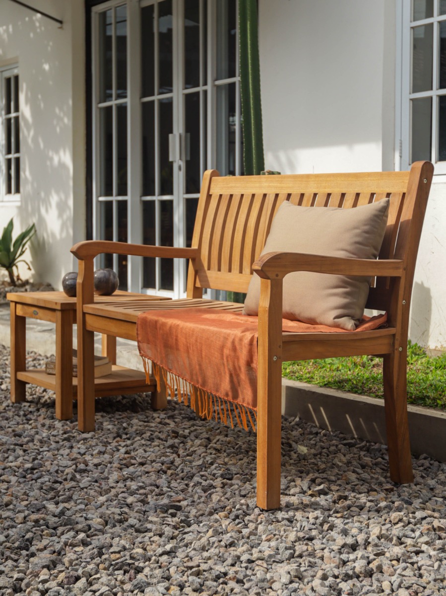 Teakea Beaufort Teakhouten Tuinbank twee Persoons - 120 breed  -  - Hover