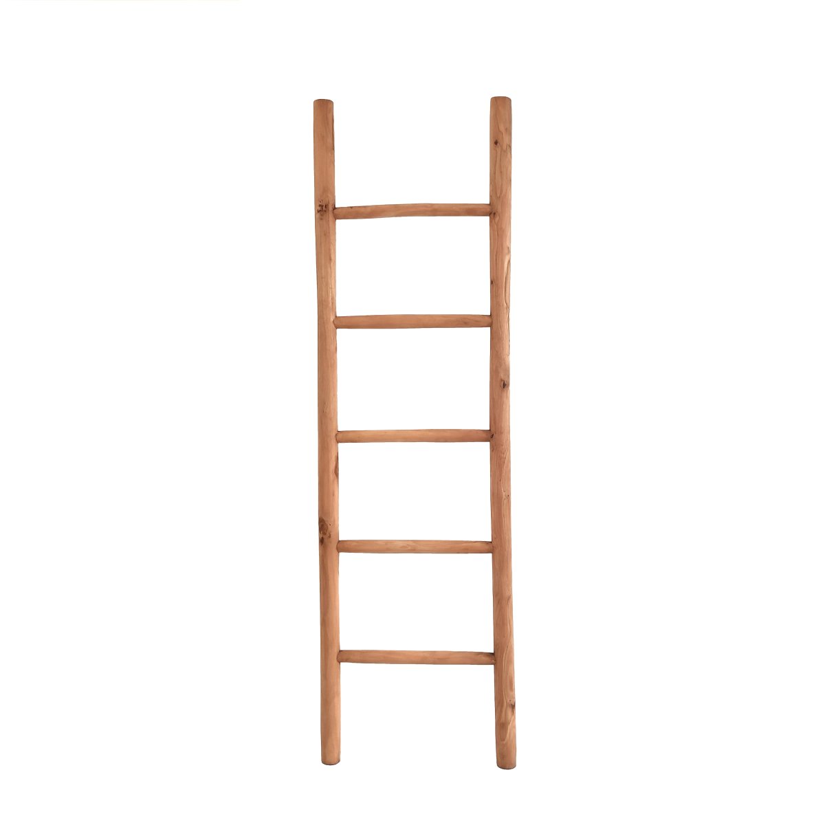 Teakhouten decoratie ladder | Naturel Teak | 50x5x175 - Decoratieladder-Teak-Naturel-175 - Hover