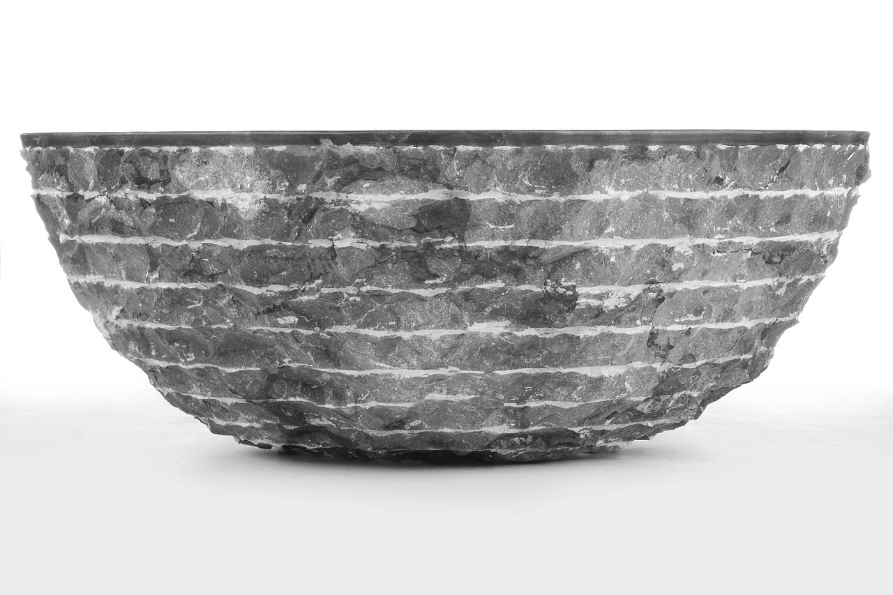 Mountain | Zwart Marmeren Waskom | 40x15 - MOUNTAIN-BLACK - Hover