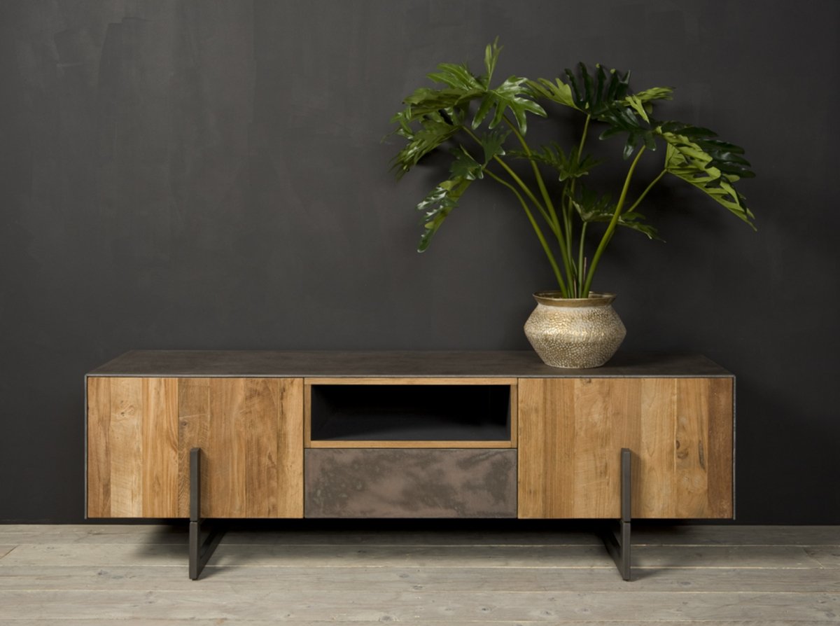 Ora TV Meubel | 2 Deuren | 1 Lade | 167x45x53 - TWR-MX0033 - Hover