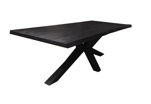 Sovana Live-edge dining table 180x90 - top 5 - Zwart - TWR-NA0321B - Hover