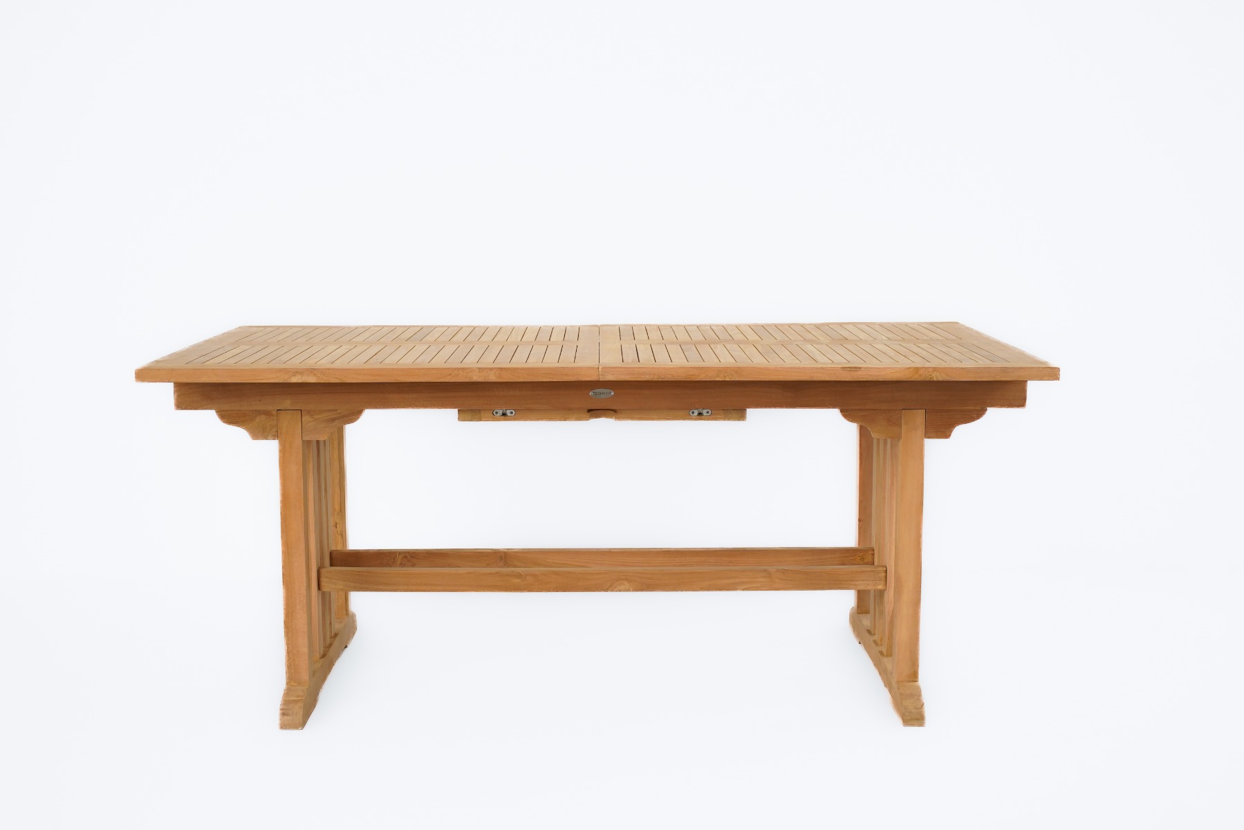 Uitschuifbare teakhouten tuintafel 180 <> 240 x 100 - Hover