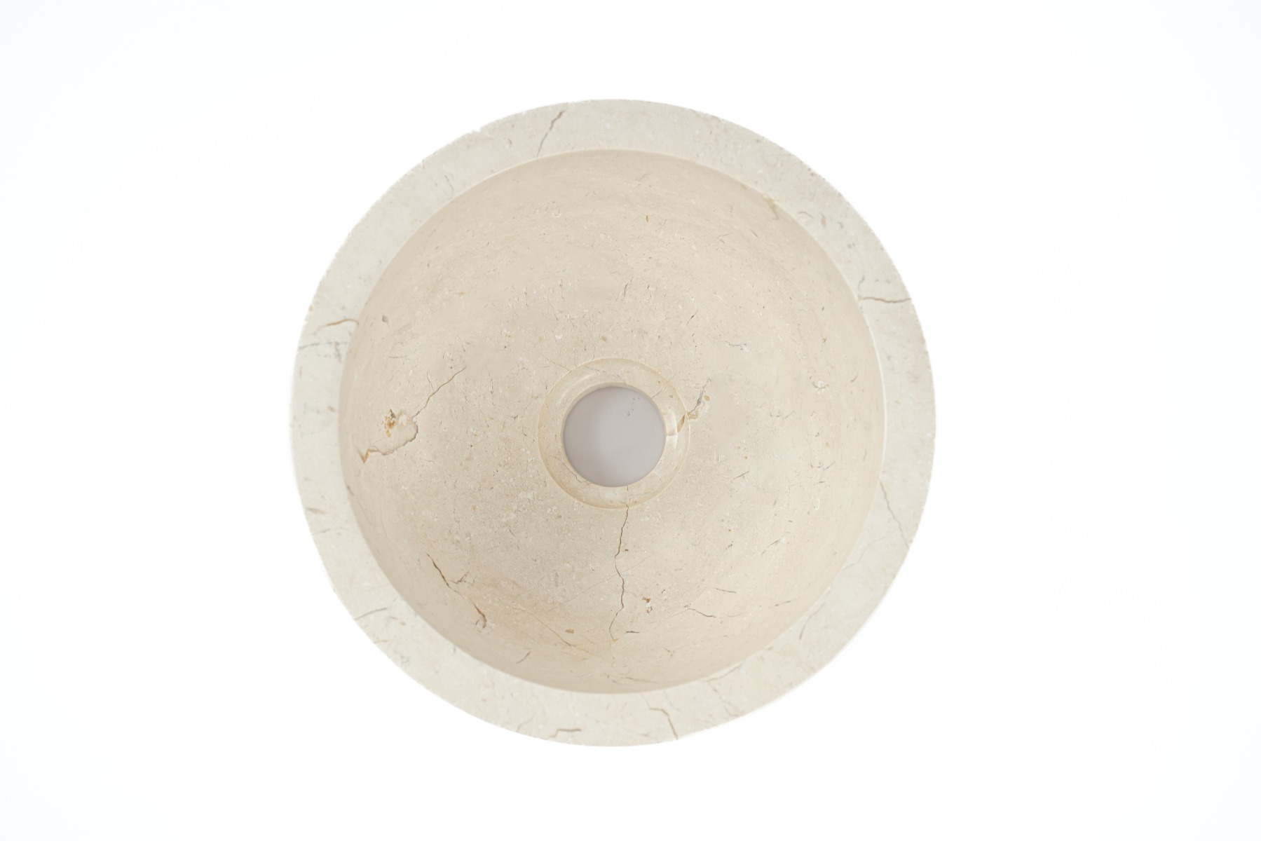 Wit Marmeren Fontein Waskom 20x12cm - Compacte Luxe | Teakea - Hover