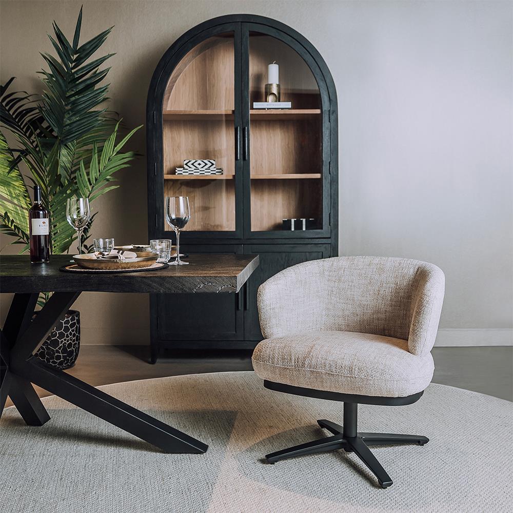 teakea Perca teakhouten lounge armstoel met off-white kussen – luxe tuinmeubel

 - Hover