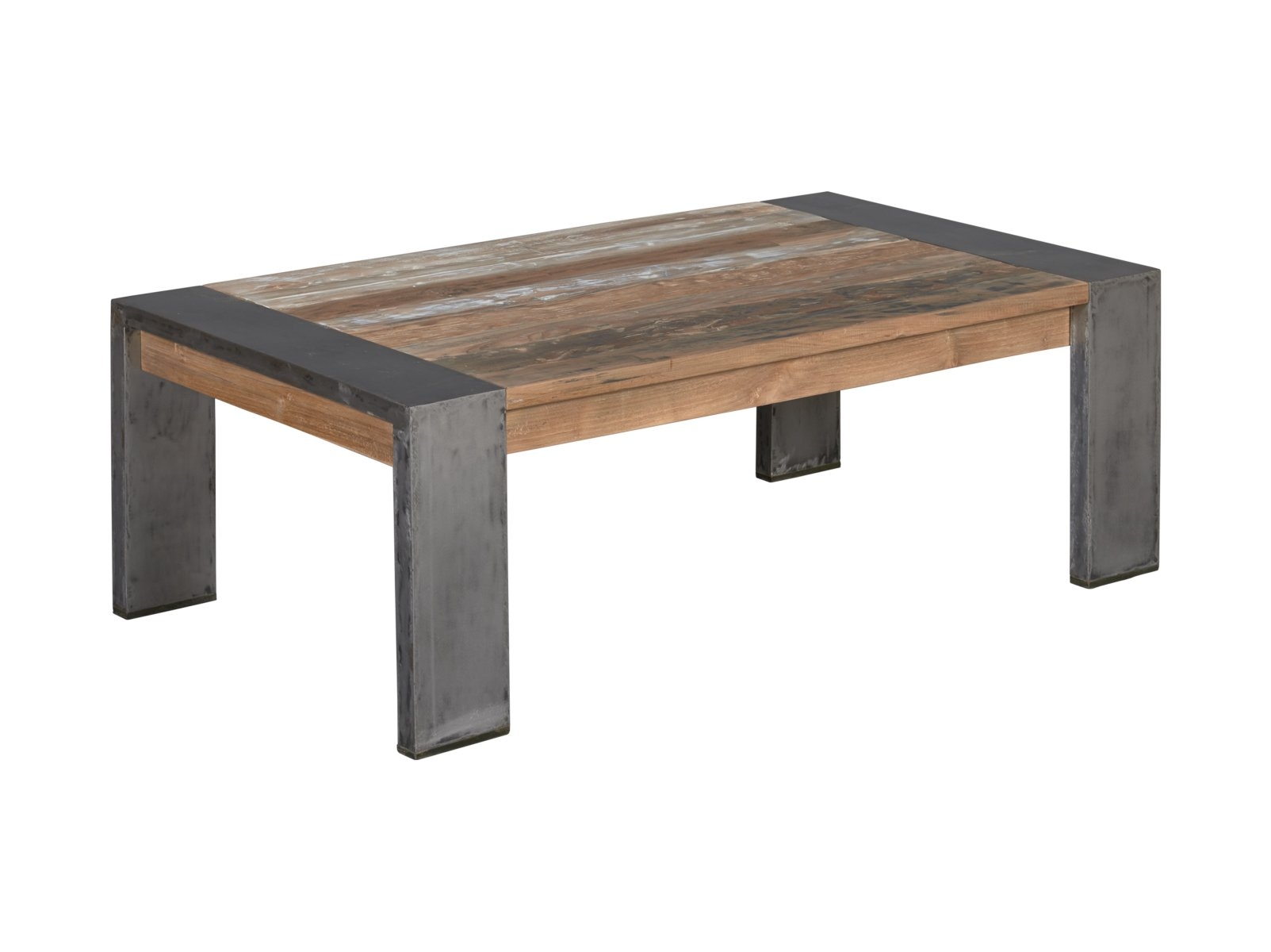 Novara | Salontafel Teak met Staal | 135 x 75 x 45 cm - Hover