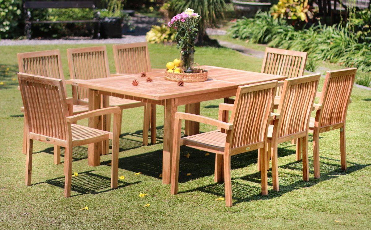 Stapelbare Teak Tuinstoel Pile  - Hover