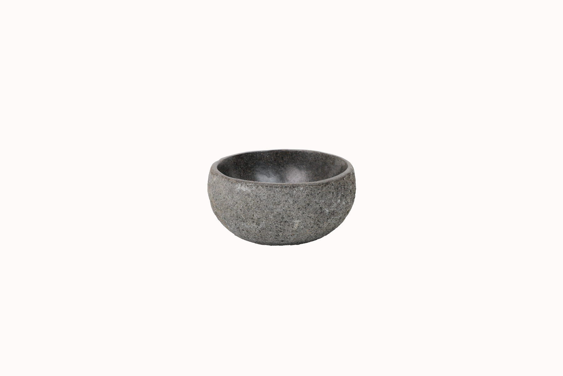 Natuurstenen waskom Teakea 25x24x13 cm - uniek, natuurlijk en compact badkamerdesign. - Hover