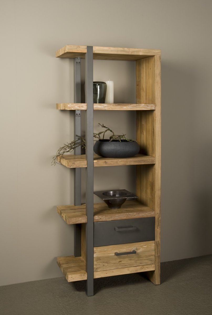 Lucca Boekenkast 77.5x40x190 | Links - Hover