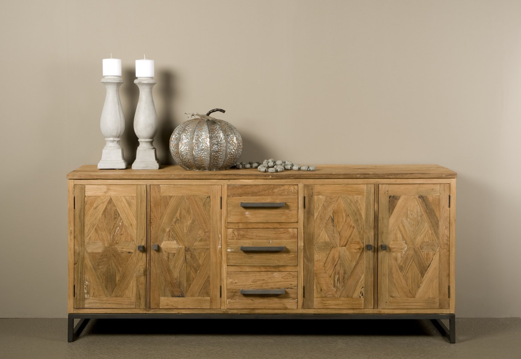 Mascio Recycled Teak Dressoir 200x45x90 (H) - Hover