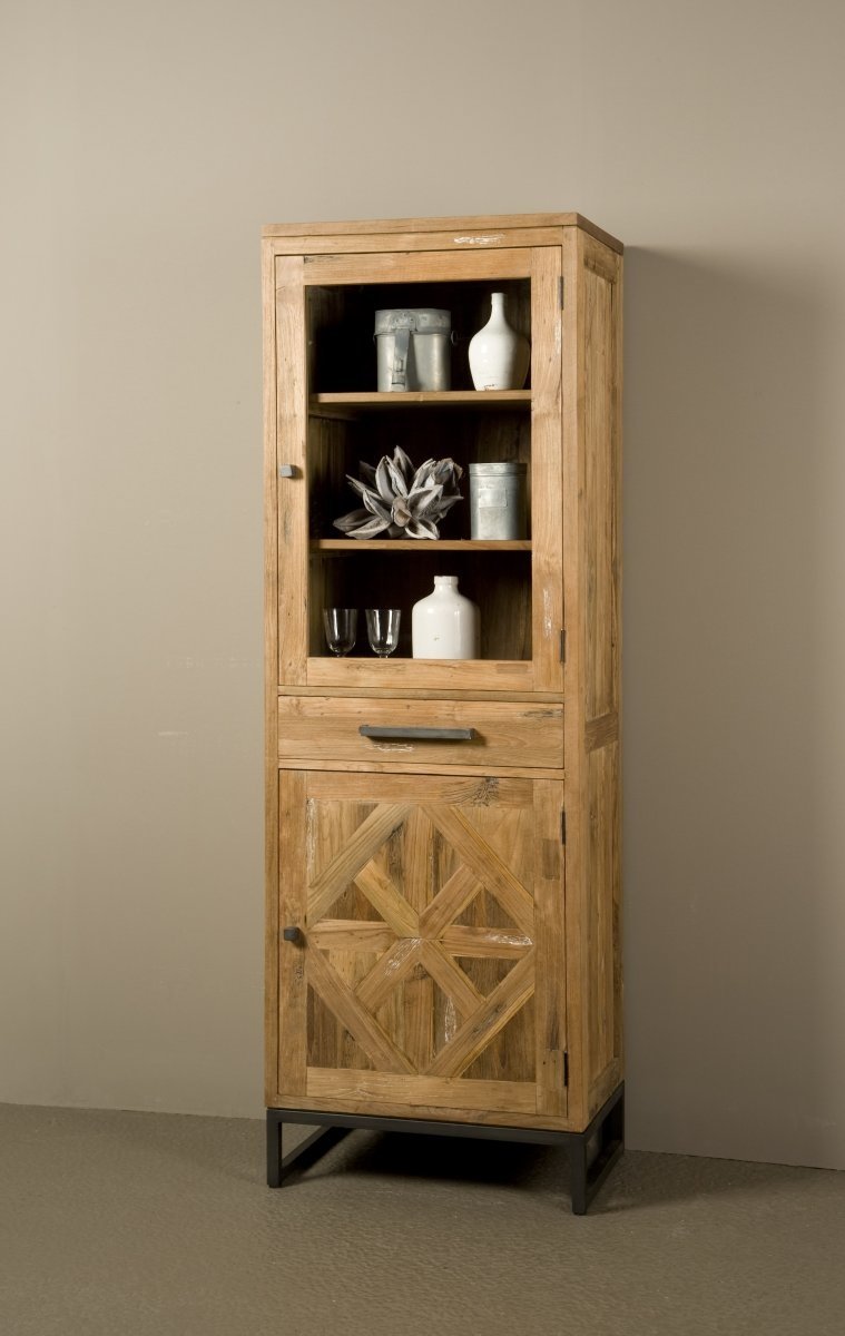 Mascio Cabinet 2 deurs - 1 lade | 65x40x195 - Hover