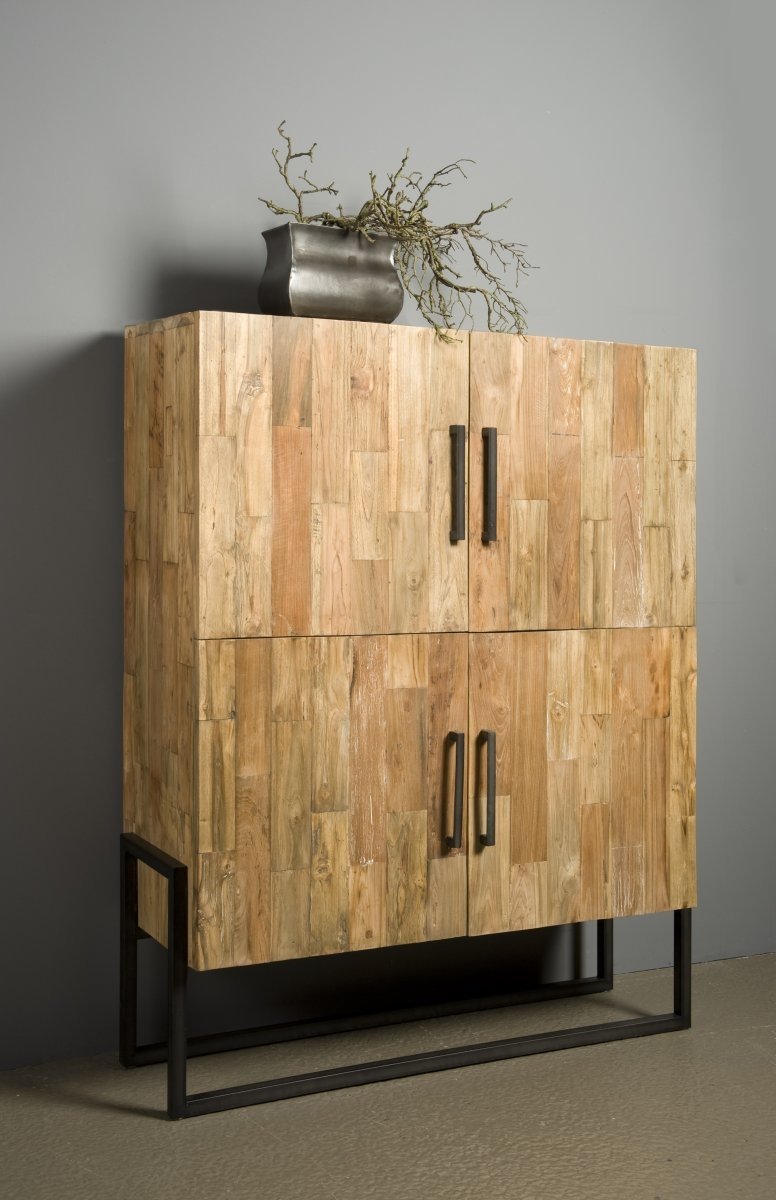 Potenza Cabinet 4 deurs | 131x45x163 - Hover