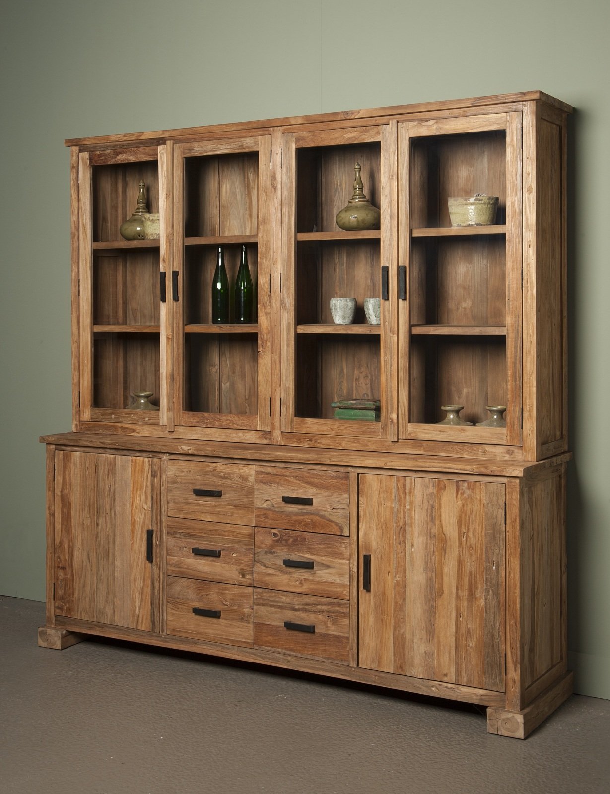 Lorenzo | Teak Buffetkast | 220 x 50/35 x 220 (h) - Hover