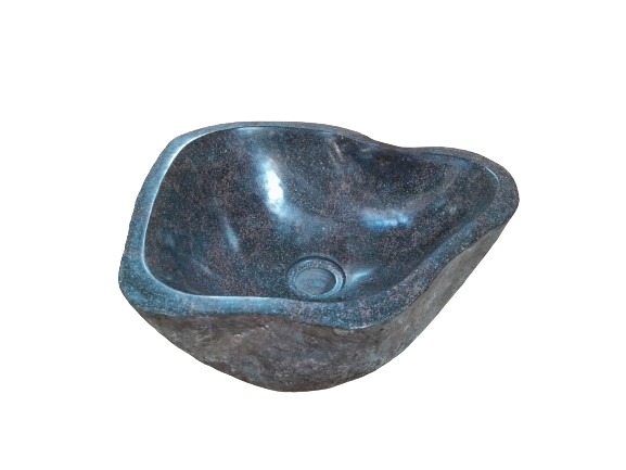Natuurstenen Waskom Riviersteen 36 x 32 x 16 cm - Hover