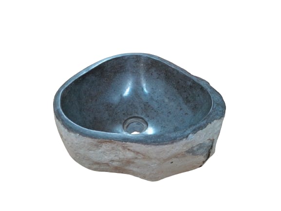Natuurstenen Waskom Riviersteen 35 x 32 x 15 cm - Hover