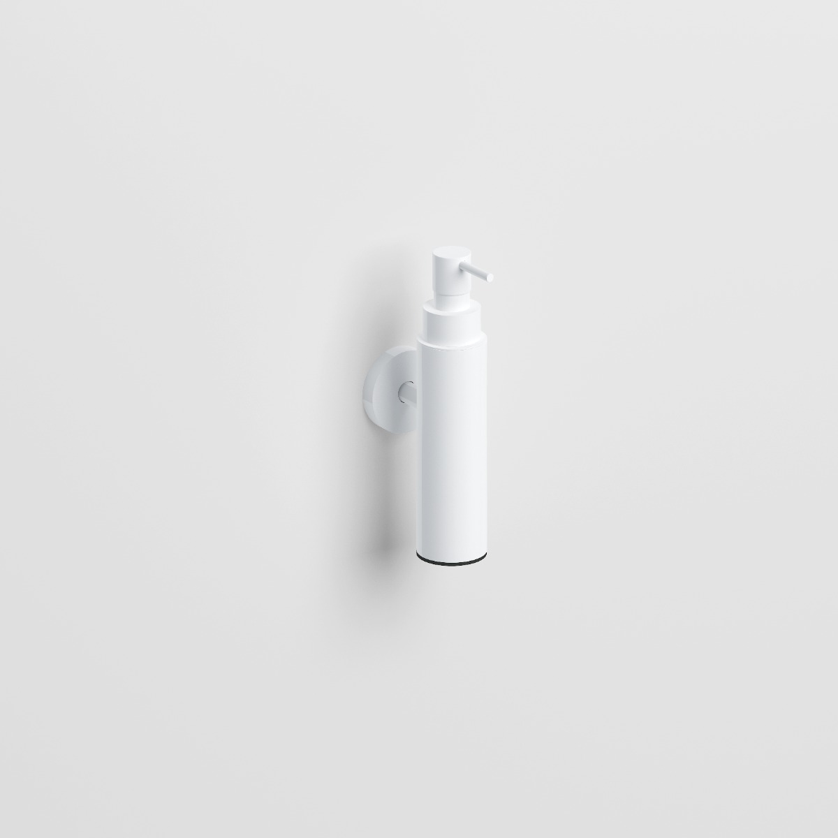 Clou - Sjokker Zeepdispenser 100cc, Wandmodel, Mat Wit Poedercoating - Hover