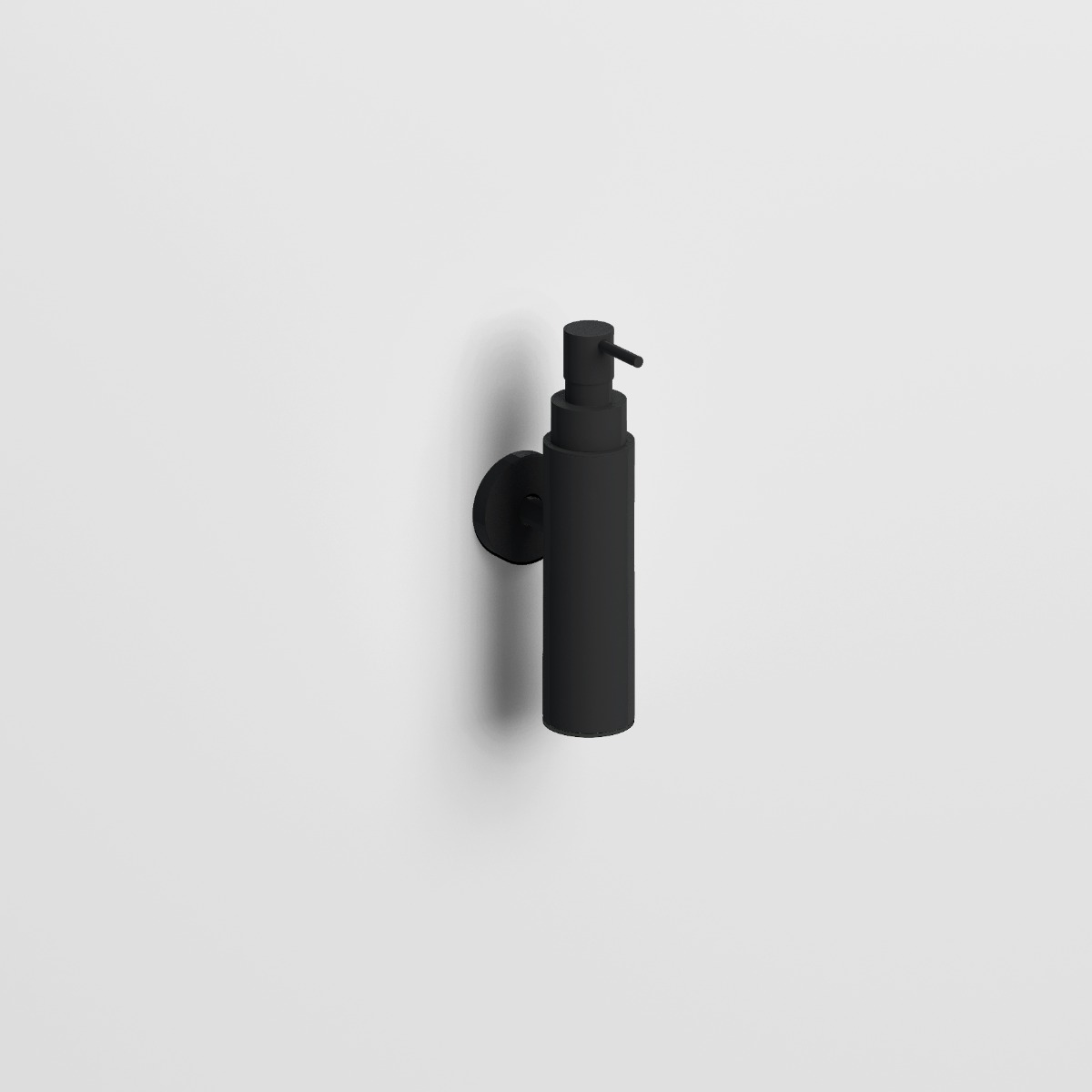 Clou - Sjokker Zeepdispenser 100cc, Wandmodel, Mat Zwart Poedercoating - Hover