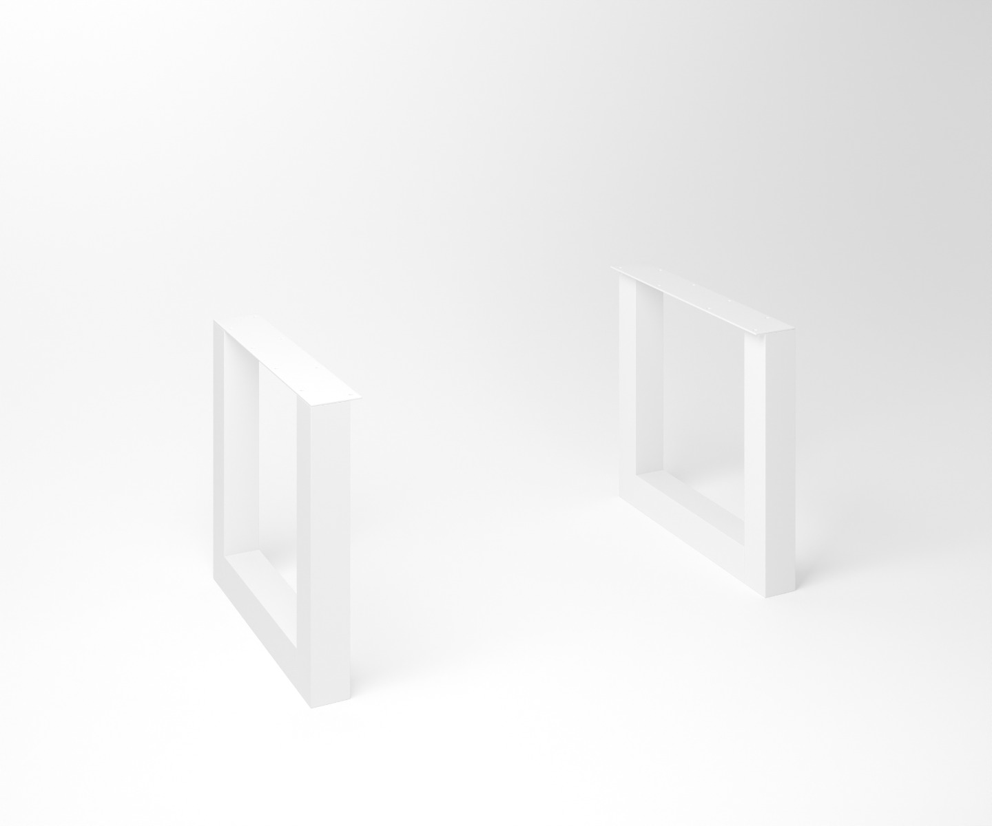 Notenhouten Eettafel Tusk | 3-U-Frame White – Luxe Design - Hover