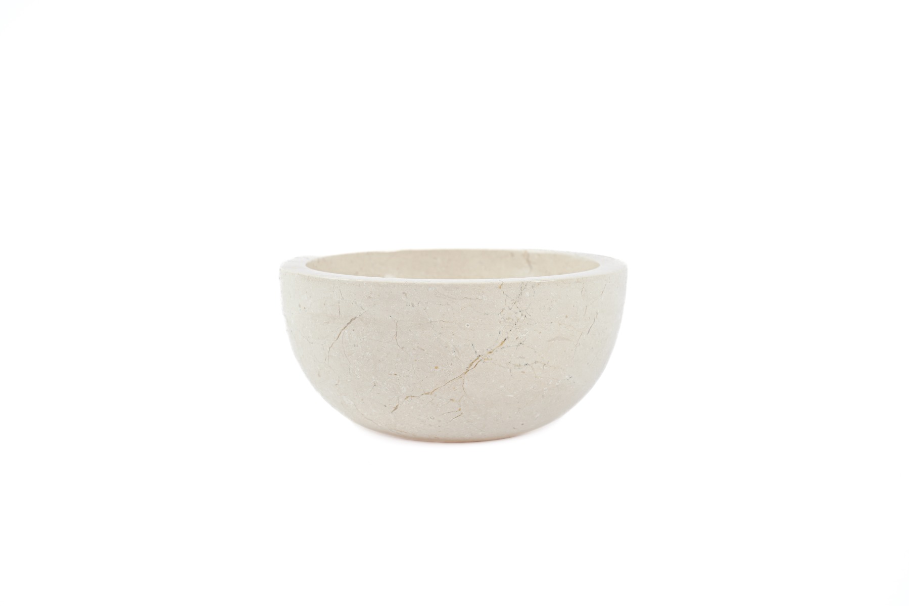 Waskom 25 cm Rond wit marmer Blanco Mini - Hover